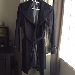 Navy trench coat